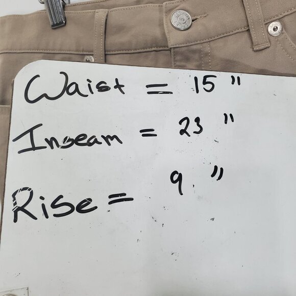 ESCADA SPORT Womens jeans size 38 US 8 'marie' crop Italy tan midrise stretchy - Picture 3 of 11